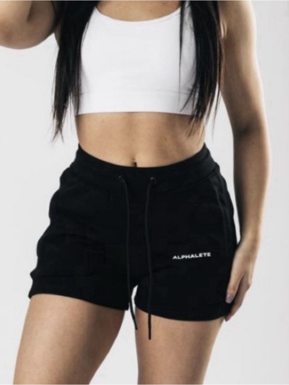 Alphalete Women’s Essential Core ShortsIn Black Size M 5” Inseam